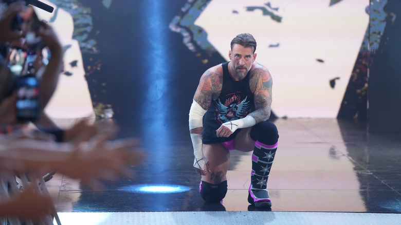 CM Punk makes his entrance
