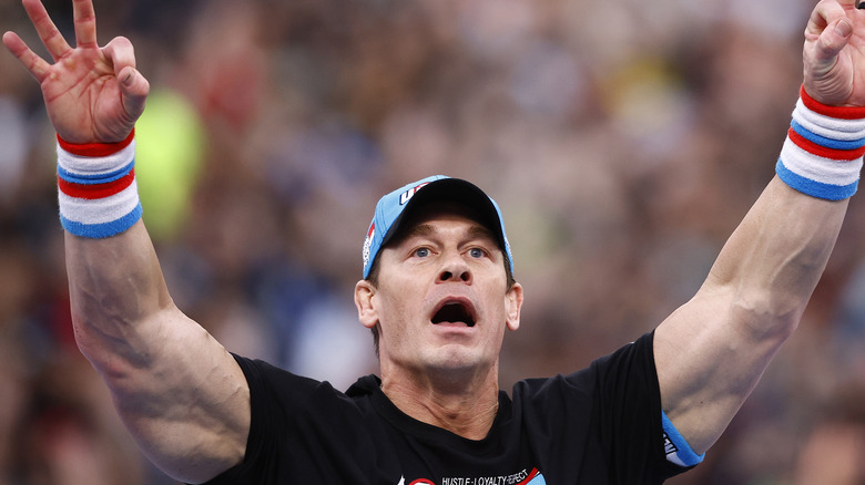 John Cena performing in WWE