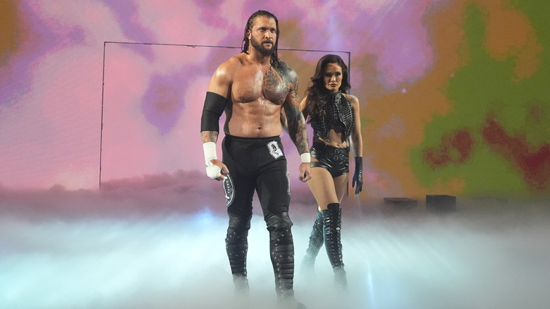 Karrion Kross makes his entrance with Scarlett Bordeaux