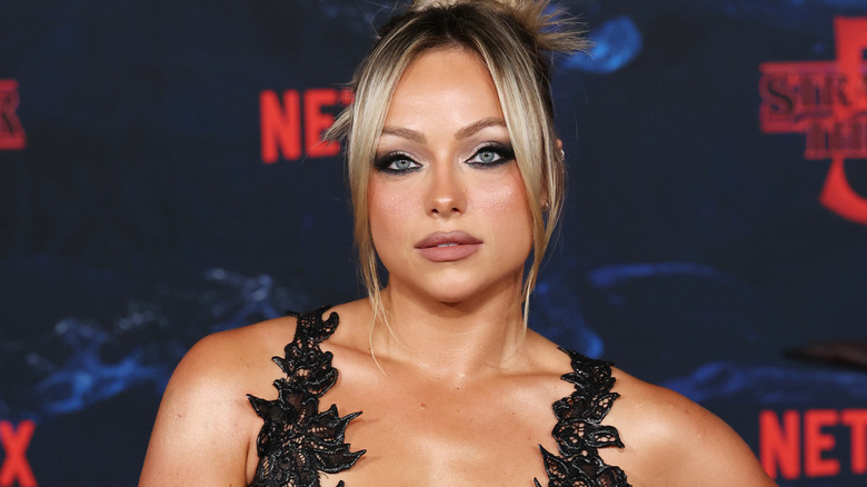 Liv Morgan wearing dark eyeliner