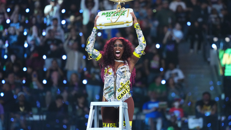 Naomi winning the MITB