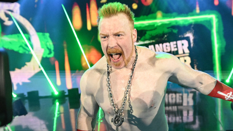 Sheamus making his way to the ring