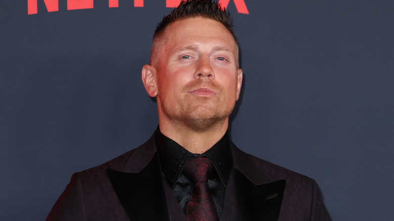 The Miz wearing a suit
