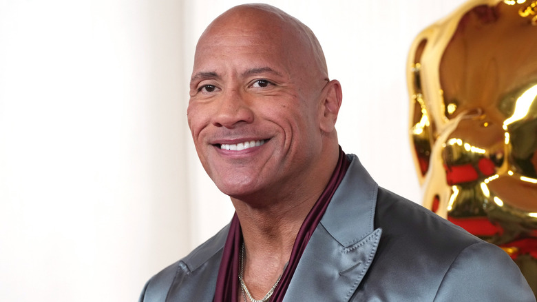 Dwayne Johnson smiling