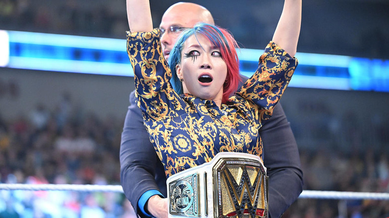 Asuka as champion