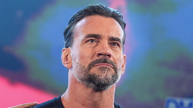 CM Punk makes his way to the ring during Monday Night RAW at Little Caesars Arena on July 28, 2025 in Detroit, Michigan.