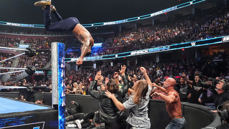 Montez Ford, Alex Shelley, Nathan Frazer and Tommaso Ciampa on WWE SmackDown