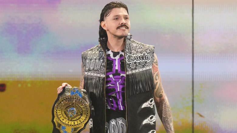Dominik Mysterio makes his way to the ring during Monday Night RAW at PHX Arena on June 9, 2025 in Phoenix, Arizona