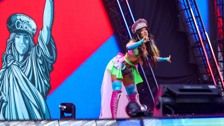 Chelsea Green makes an entrance