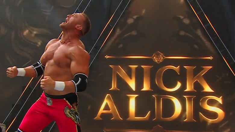 Nick Aldis poses at WWE SummerSlam