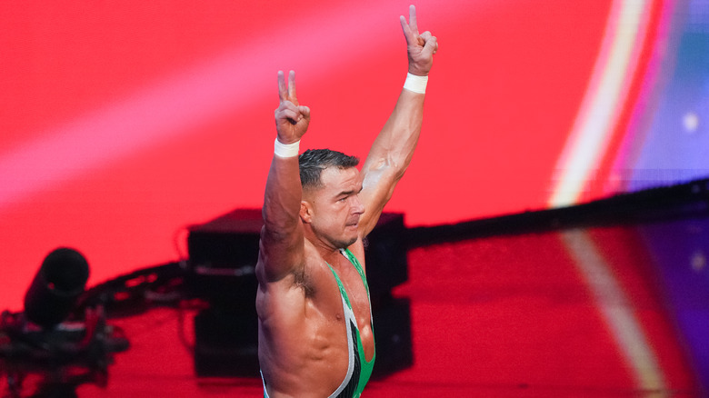 Chad Gable makes an entrance