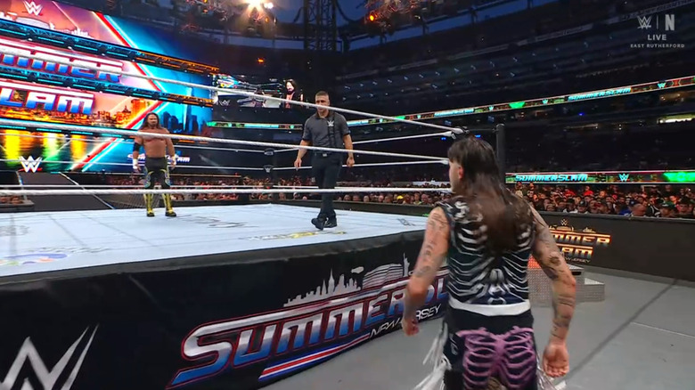 Styles and Dominik staring each other