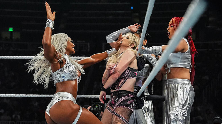 Jade Cargill and The Baddies attack Alexa Bliss in the corner