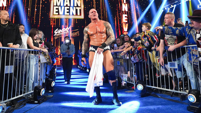 Randy Orton makes a weary exit from the arena