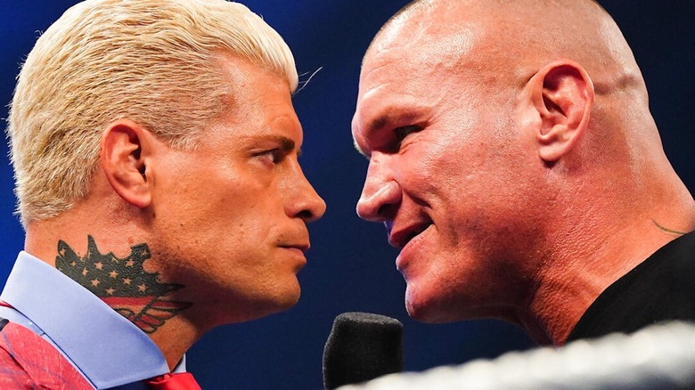 Cody Rhodes and Randy Orton face to face on "WWE SmackDown"