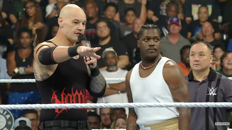 Corbin and Yachty in the ring