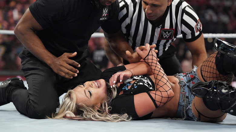 Liv Morgan hurt in the ring