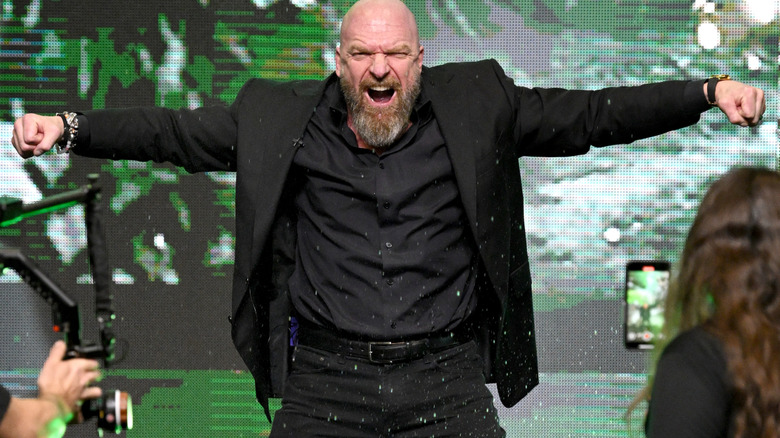 Triple H makes an entrance