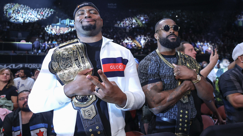 The Street Profits at WWE/AAA Worlds Collide