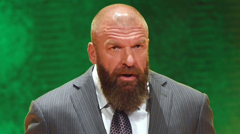 Paul "Triple H" Levesque during a WWE press conference