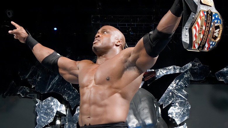 Bobby Lashley holds up US title belt