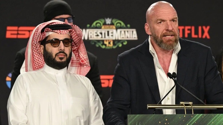 Turki Al-Sheikh and Paul "Triple H" Levesque