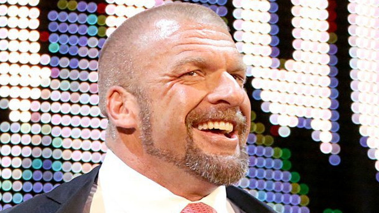 Triple H looking happy