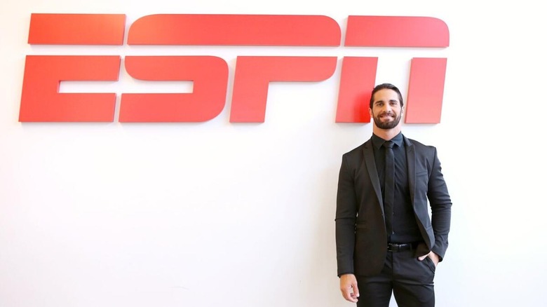 WWE star Seth Rollins visits ESPN