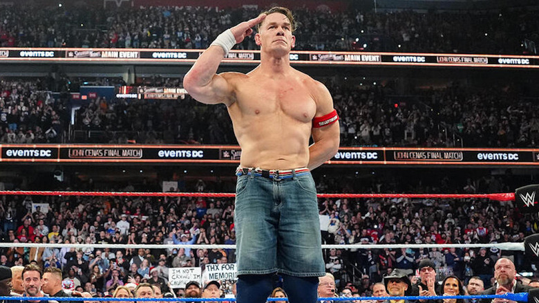 John Cena saluting