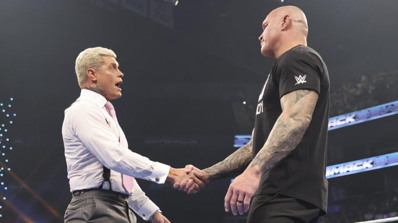 Cody Rhodes and Randy Orton shaking hands