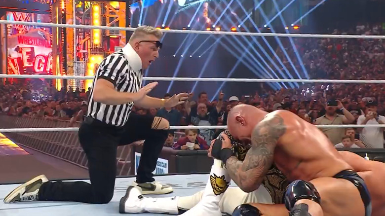 Pat McAfee after failing to make the winning count in Randy Orton vs. Cody Rhodes