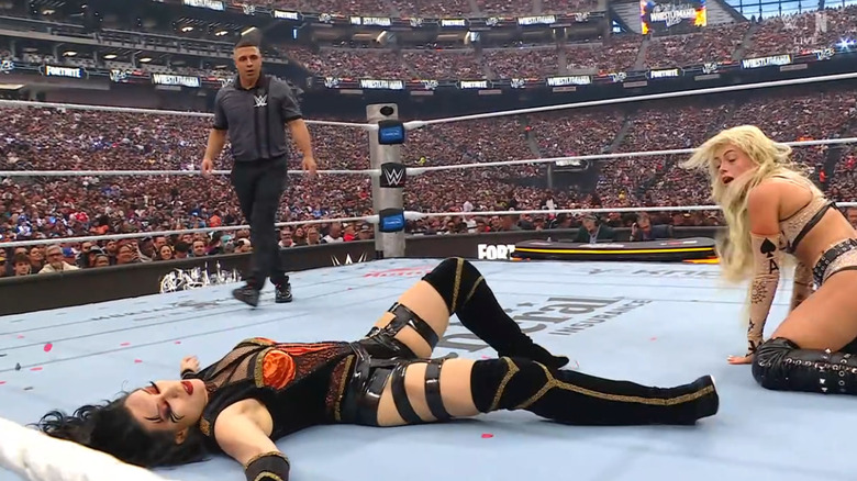 Morgan and Vaquer in the ring