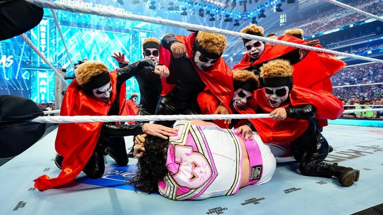 Danhausen's little people attacking Kit Wilson