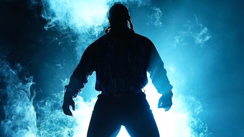 Oba Femi makes his entrance on "WWE Raw"