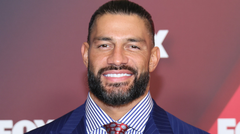 Roman Reigns smiling