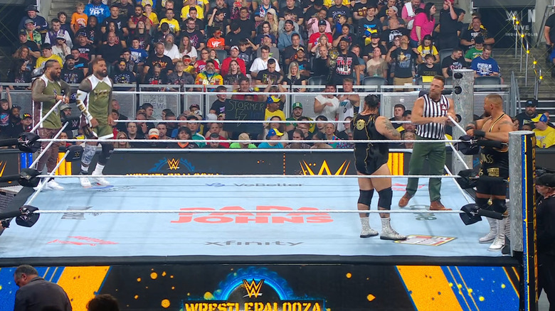 All four men in the ring