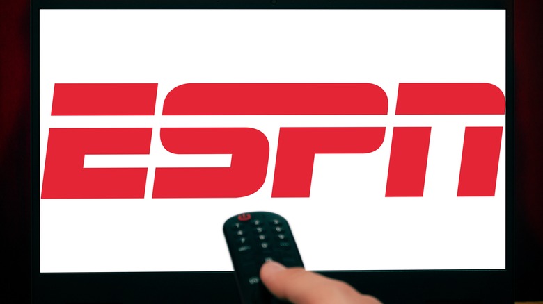 Remote pointing at ESPN logo