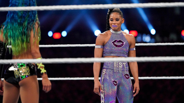 Bianca Belair crying