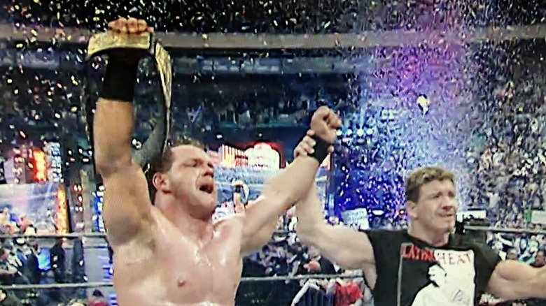 Benoit and Guerrero celebrating