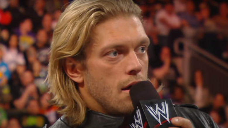 Edge speaks on the microphone