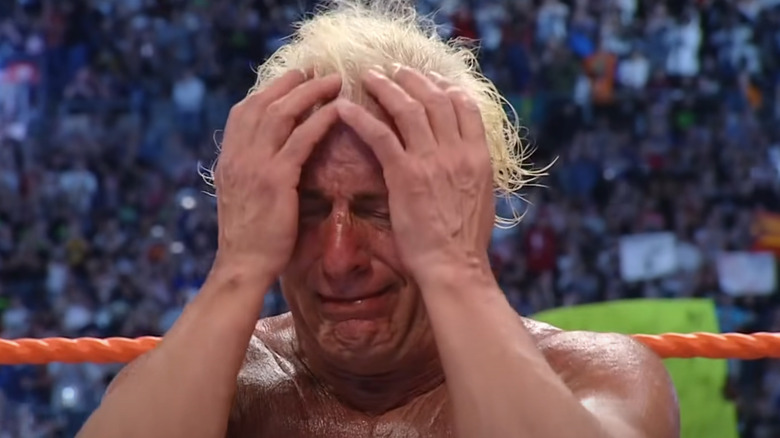 Ric Flair crying