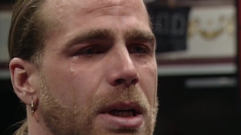 HBK crying on the mic