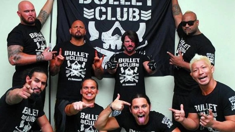 AJ Styles with Bullet Club in 2014