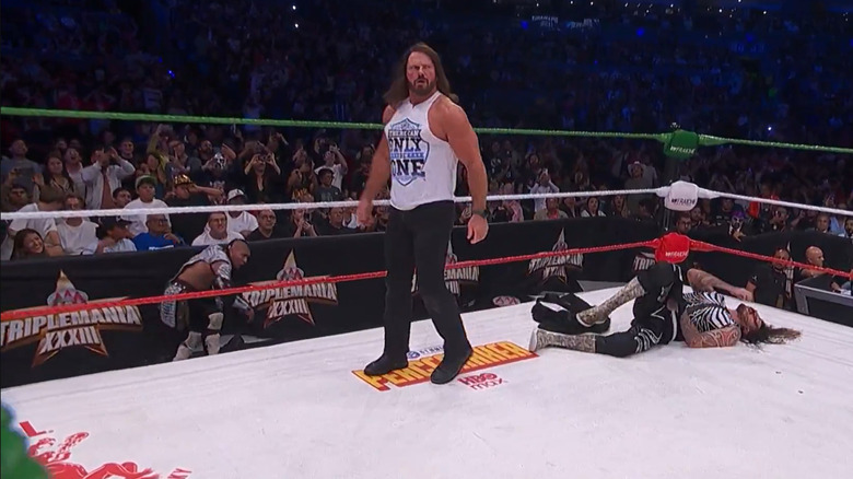 AJ Styles appears at TripleMania