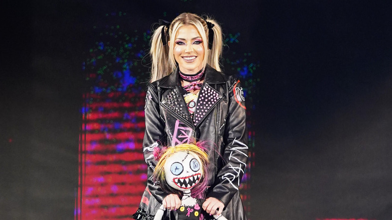 Alexa Bliss making her entrance