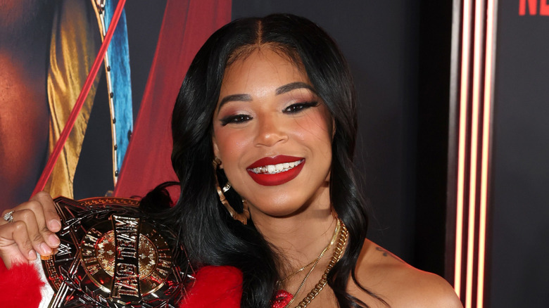 Bianca Belair at the Raw on Netflix premiere