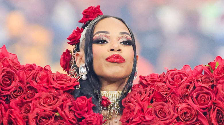 Bianca Belair making her WrestleMania entrance