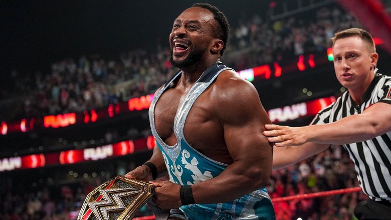 Big E winning WWE Championship