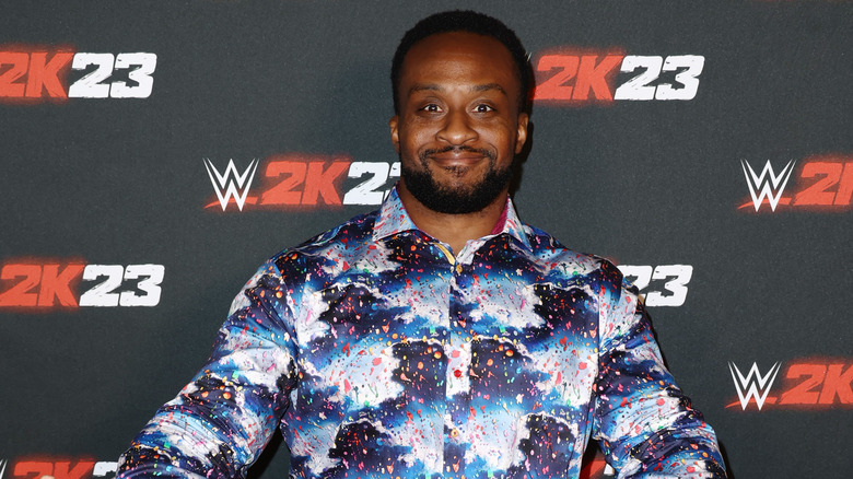 Big E posing on the red carpet