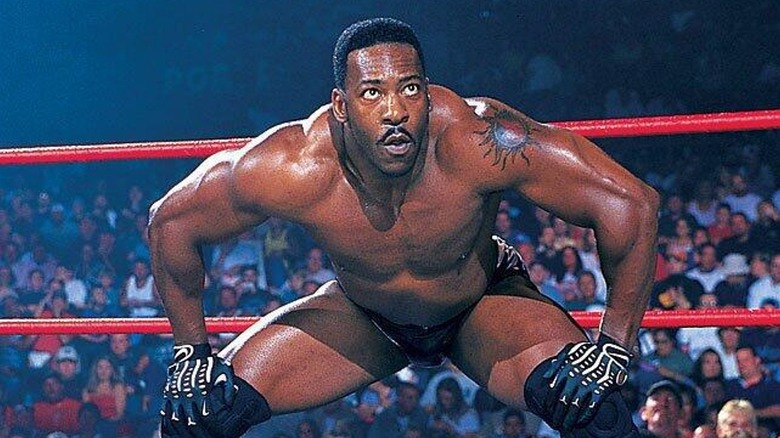 Booker T durante su evento principal en WCW.
